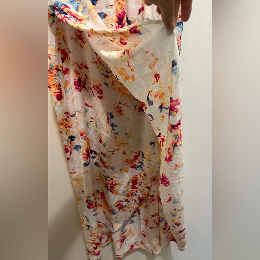 Metaphor Colorful Light Sleeveless Wrap Dress - Picture 2 of 9